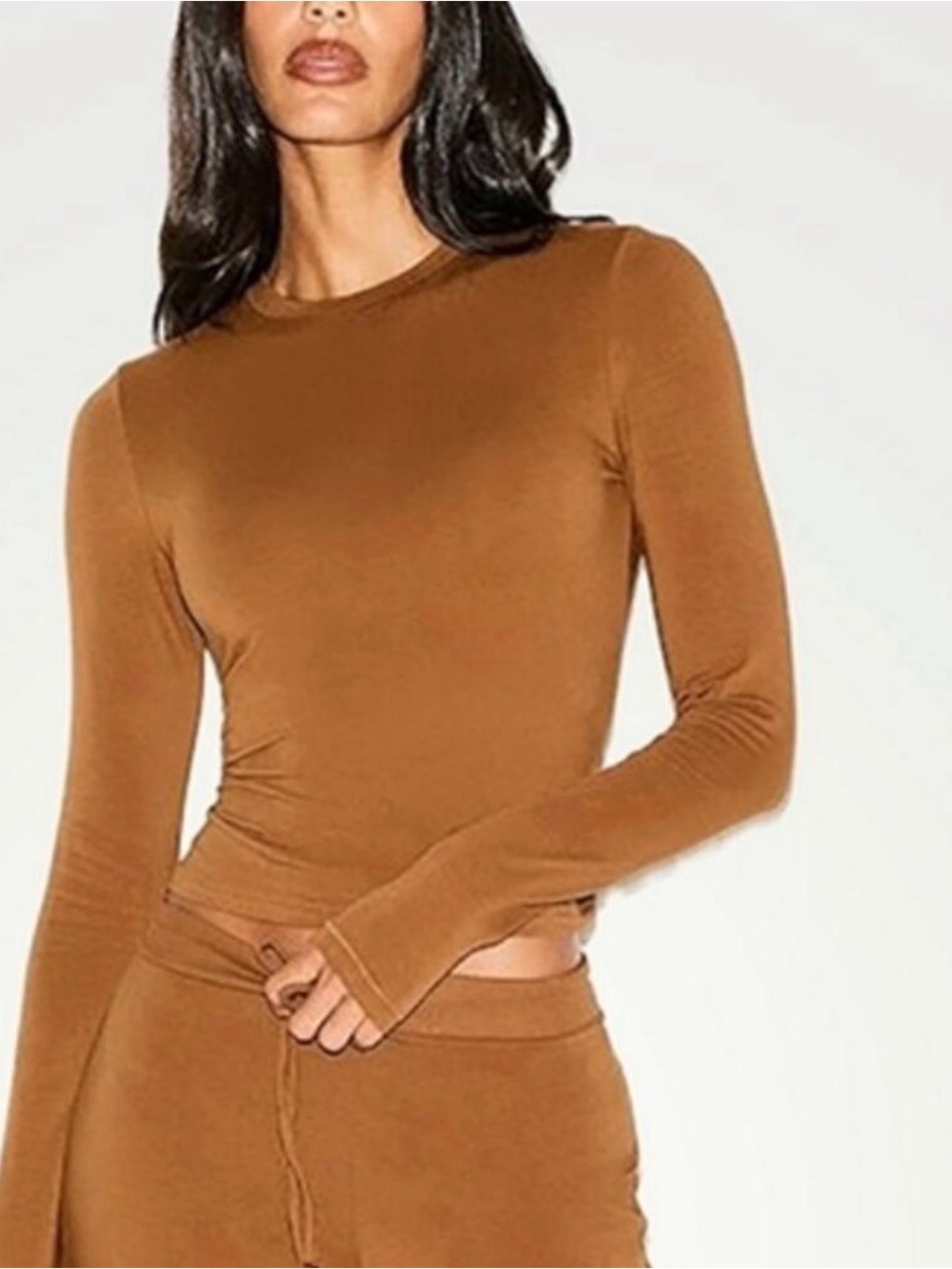 Skims NWT Skims Cotton Jersey Long Sleeve T-Shirt